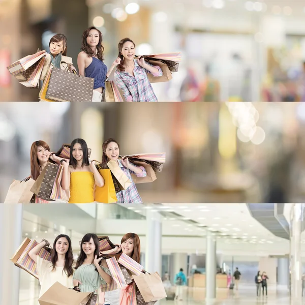 Asian woman shopping — Stock Photo, Image