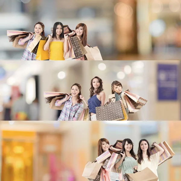 Asian woman shopping — Stock Photo, Image