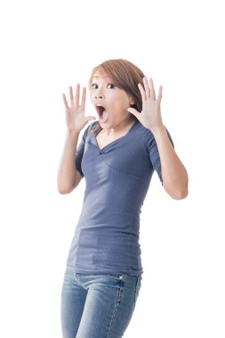 sürpriz Asyalı kadın