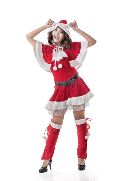 魅力的なクリスマスの女性 — ストック写真