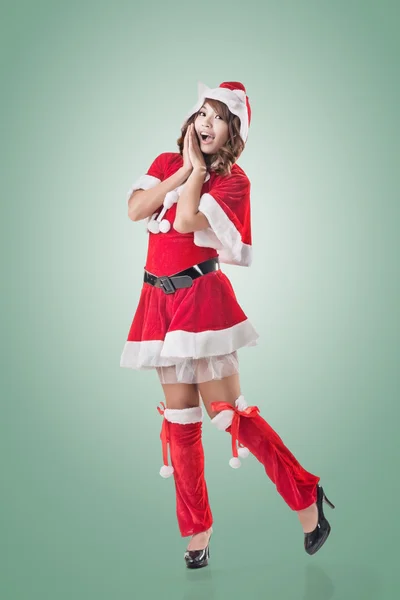Atractiva dama de Navidad — Foto de Stock