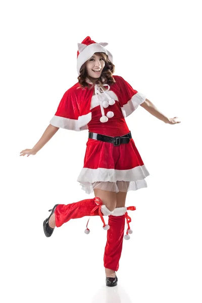 Attractive Christmas lady — Stock Photo, Image