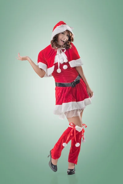 Atractiva dama de Navidad — Foto de Stock