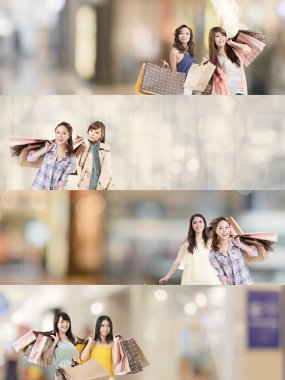 Asyalı kadın alışveriş