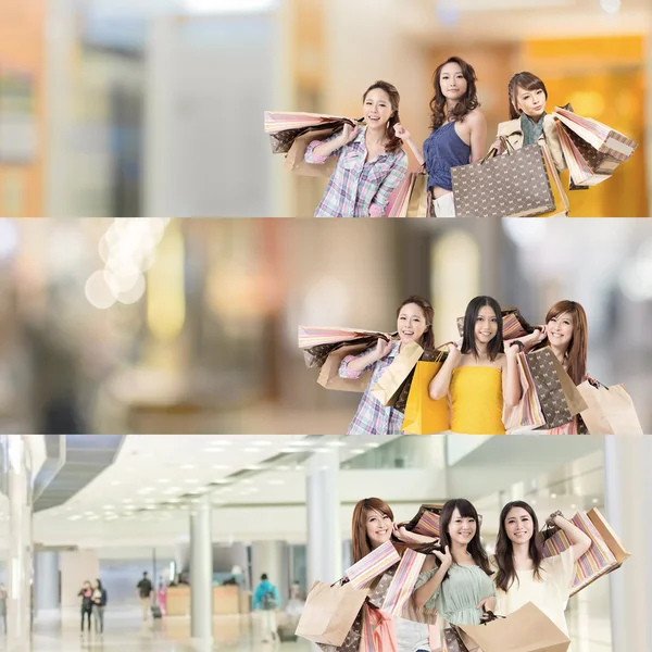 Asian woman shopping — Stock Photo, Image