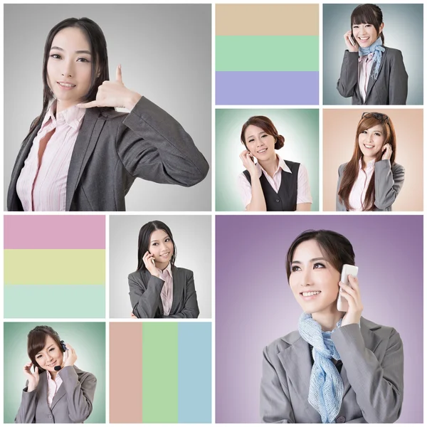 Business woman talk — Stock Photo, Image