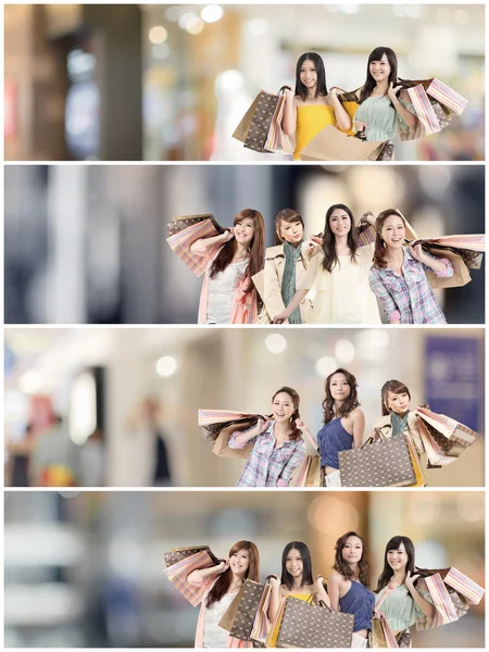 Asian woman shopping — Stock Photo, Image