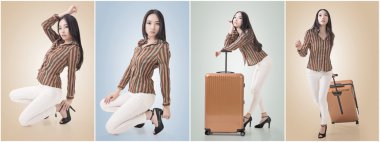 Seksi Asyalı güzellik tarafından bodur poz