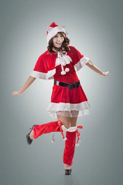 Attractive Christmas lady — Stock Photo, Image