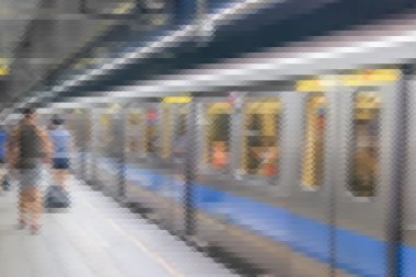 insanlar arka plan commuting