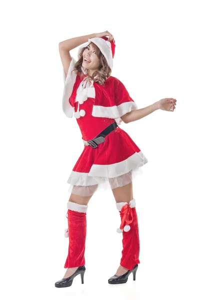 Attraente signora di Natale — Foto Stock