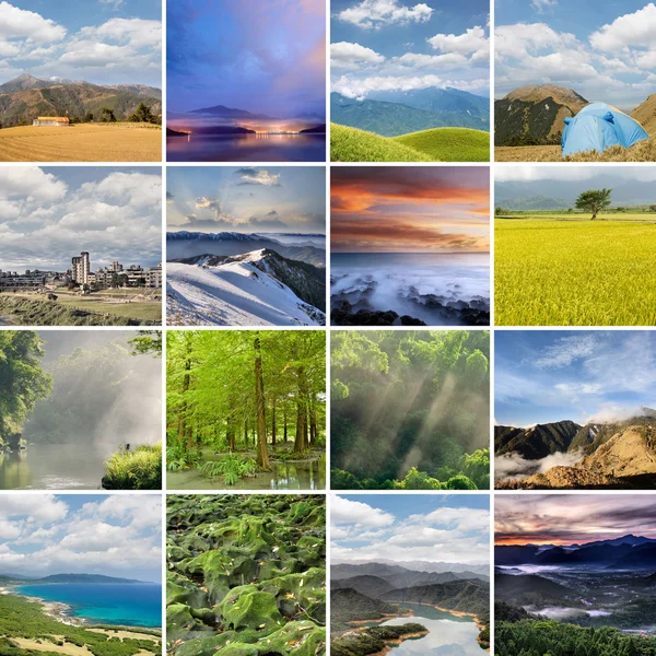 Landscape collection of Taiwan — Stock Photo, Image