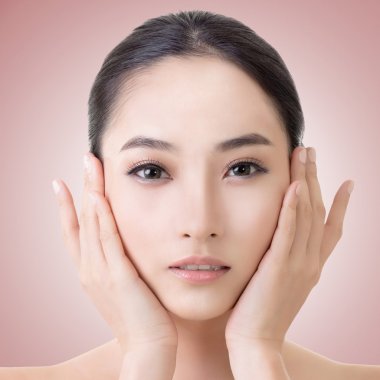 Asian beauty face clipart
