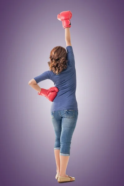 Concepto de chica luchadora — Foto de Stock