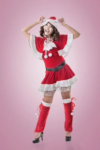 Atractiva dama de Navidad —  Fotos de Stock