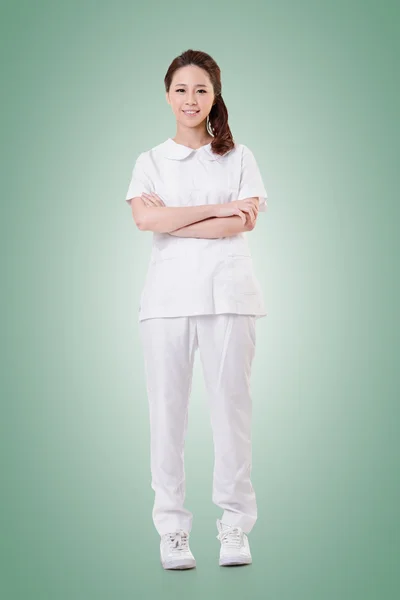 Attraktive asiatische Krankenschwester — Stockfoto
