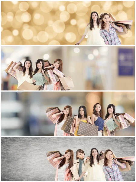 Asian woman shopping — Stock Photo, Image