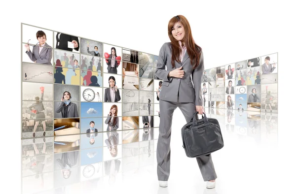 Business concept muur — Stockfoto