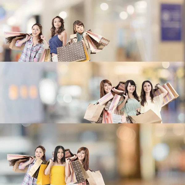 Asian woman shopping — Stock Photo, Image