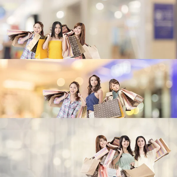 Asian woman shopping — Stock Photo, Image