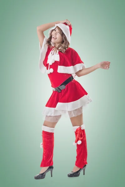 Attractive Christmas lady — Stock Photo, Image