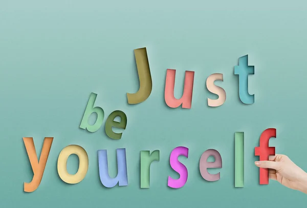 Just be yourself — Stock Photo, Image