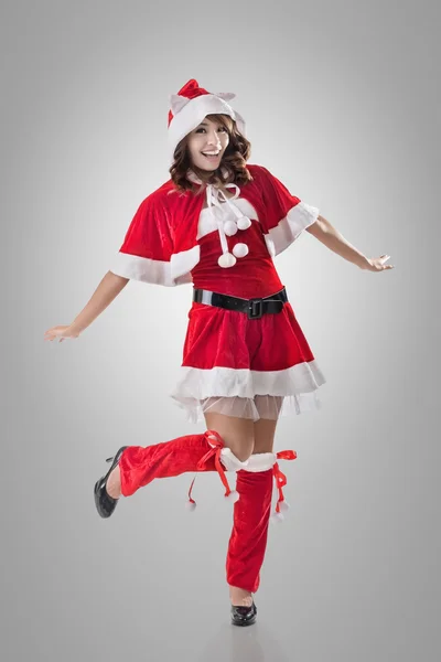 Attractive Christmas lady — Stock Photo, Image