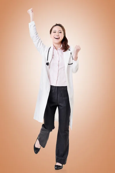 Cheerful Asian doctor — Stock Photo, Image