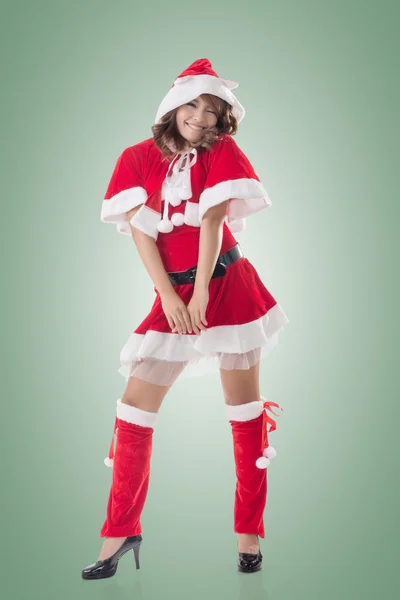 Attractive Christmas lady — Stock Photo, Image