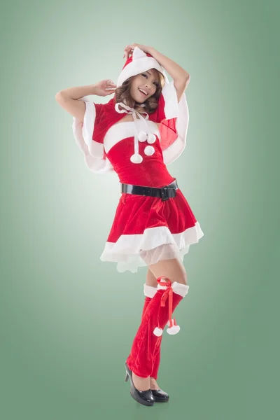 魅力的なクリスマスの女性 — ストック写真