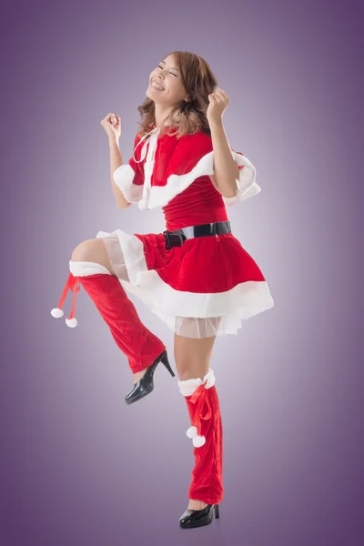 Vonzó karácsonyi hölgy — Stock Fotó