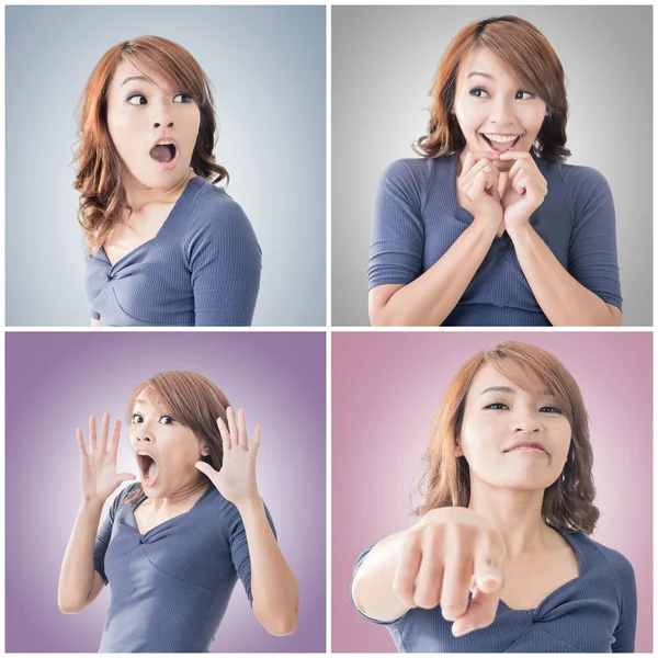 Mujer asiática cara —  Fotos de Stock