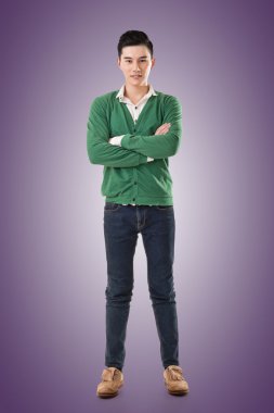 çekici genç Asyalı adam