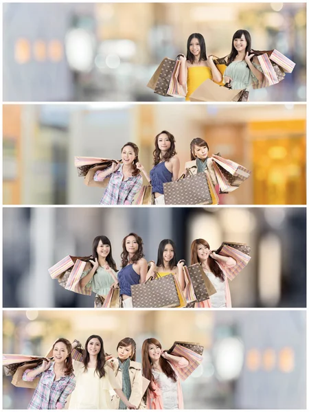 Asian woman shopping — Stock Photo, Image