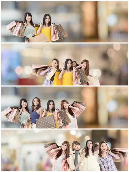 Asian woman shopping — Stock Photo, Image