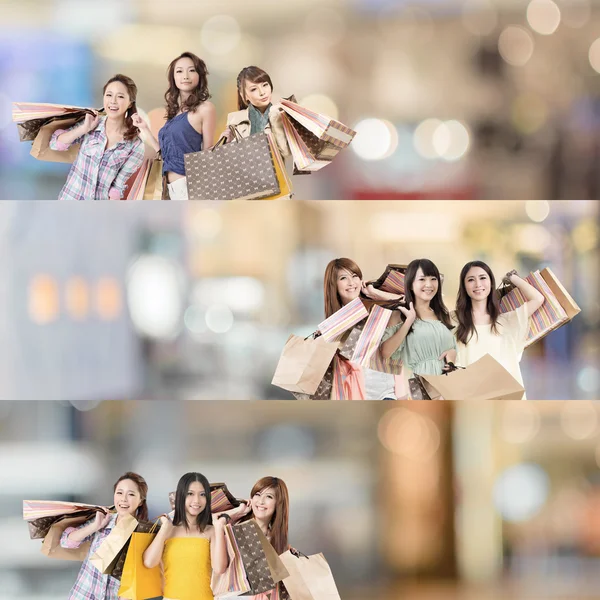 Asian woman shopping — Stock Photo, Image