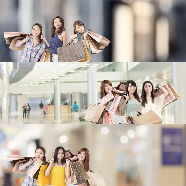 Asian woman shopping — Stock Photo, Image