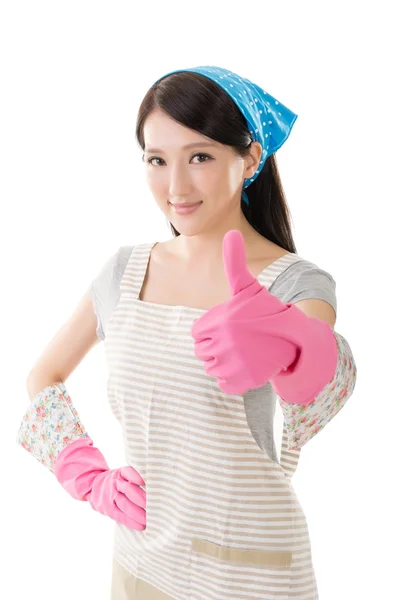 Portrait of Asian housewife — Stock Photo, Image