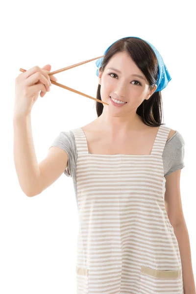 Young Asian housewife — Stock Photo, Image