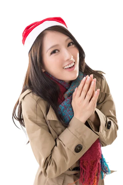 Christmas woman — Stock Photo, Image