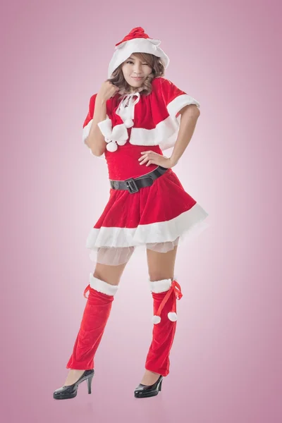 Attractive Christmas lady — Stock Photo, Image