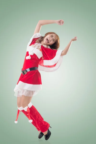 Attractive Christmas lady — Stock Photo, Image