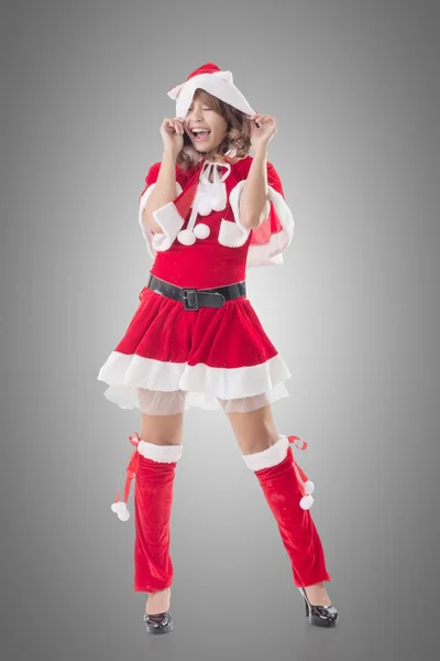 Attractive Christmas lady — Stock Photo, Image