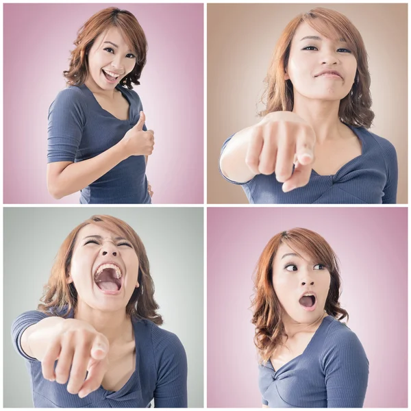 Mujer asiática cara —  Fotos de Stock