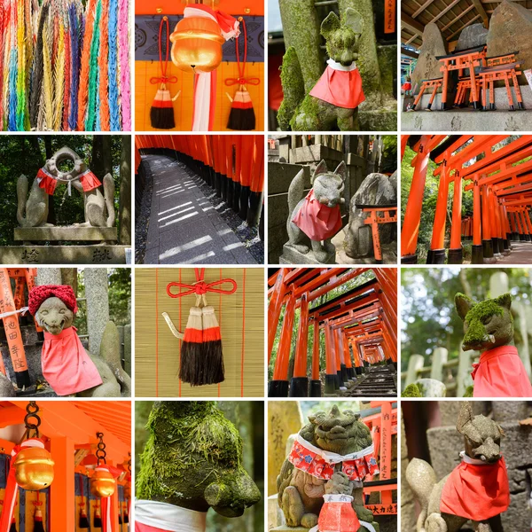 Fushimi Inari taisha tapınak bakış topluluğu — Stok fotoğraf