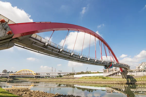 Landmarken av Taipei bridge — Stockfoto