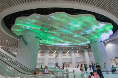 Dramatik kristal Led ışık lobi