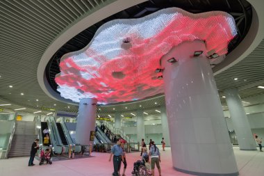 Dramatik kristal Led ışık lobi