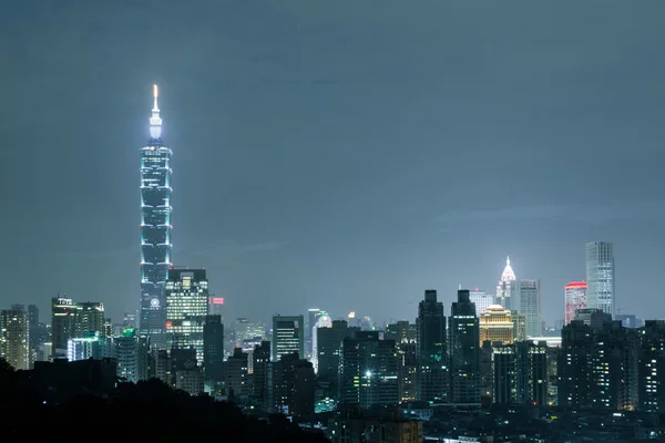 Taipei city night — Stockfoto