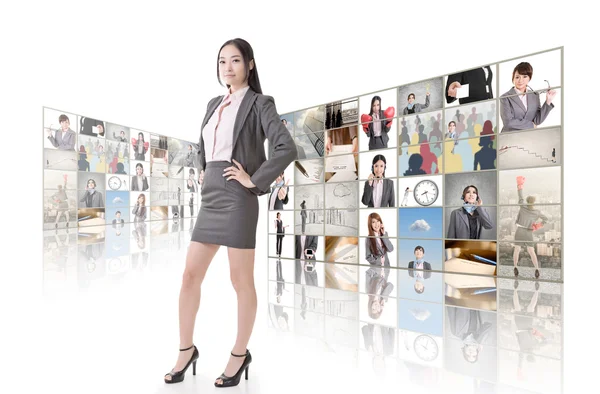 Business concept muur — Stockfoto